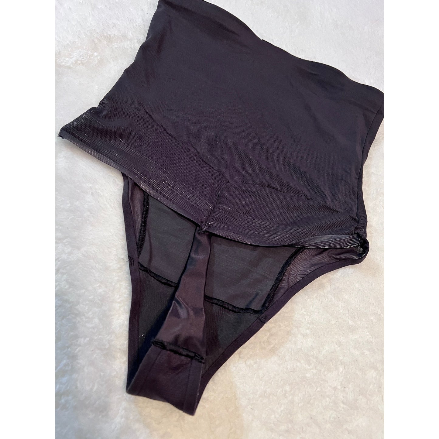 SlimShaper By Miracle Brands SZ XL High-Waist Black Shapewear Bodysuit