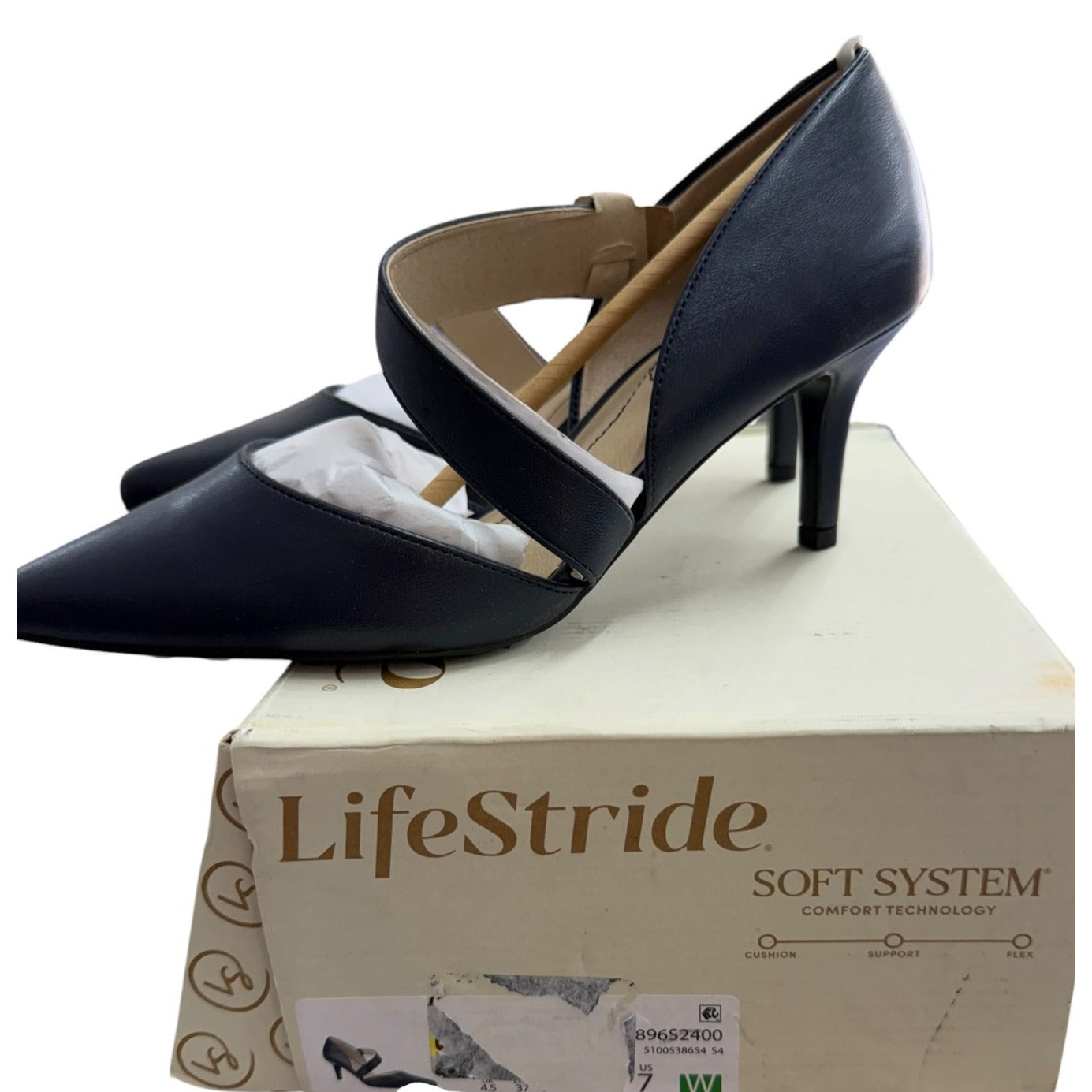 LifeStride Soft System Women's Black Heels With Box Size 7