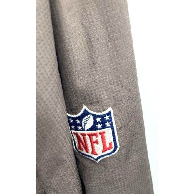 NFL Reebok Tampa Bay Buccaneers 2XL Onfield Hooded Jacket Gray & Red Embroidered Logos