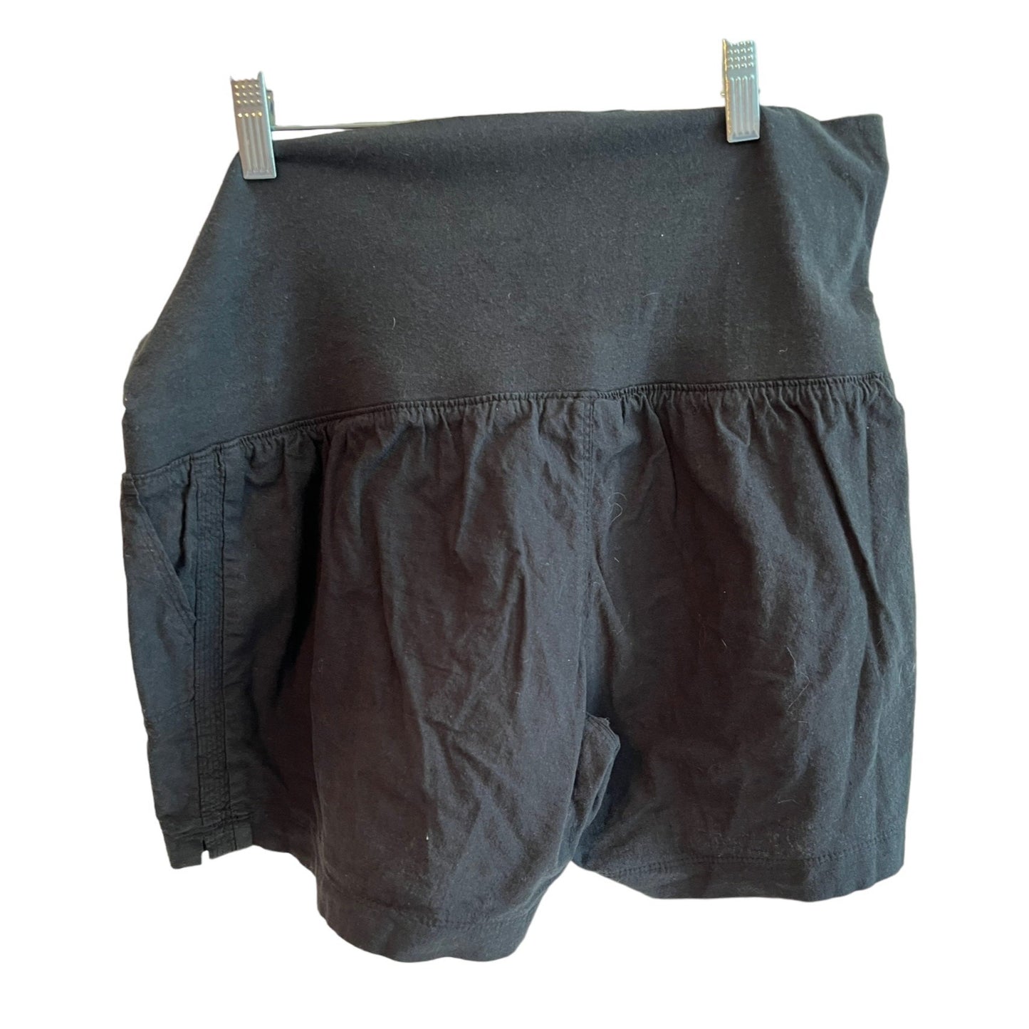 Isabel Maternity Black Maternity Shorts Size S Made Of Cotton Blend NWT