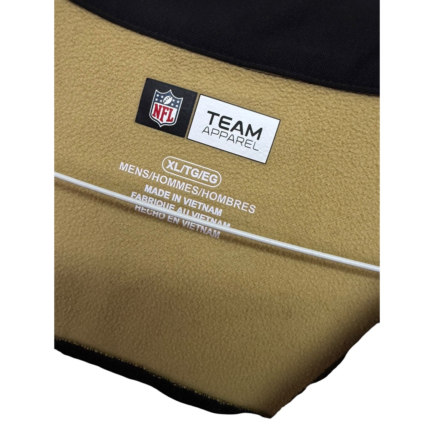 NFL Team Apparel New Orleans Saints Quarter-Zip Pullover Men's Size L