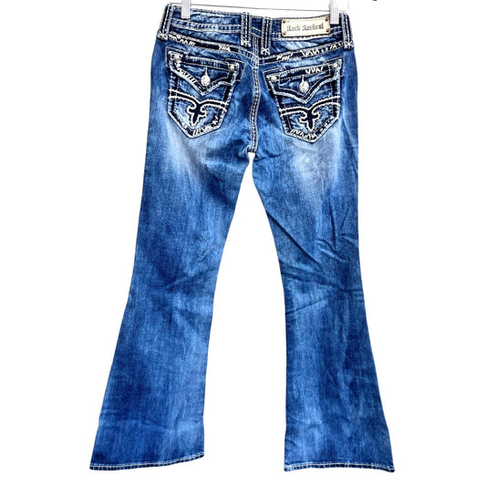 Rock Revival Women's Blue Bootcut Jeans Size 27