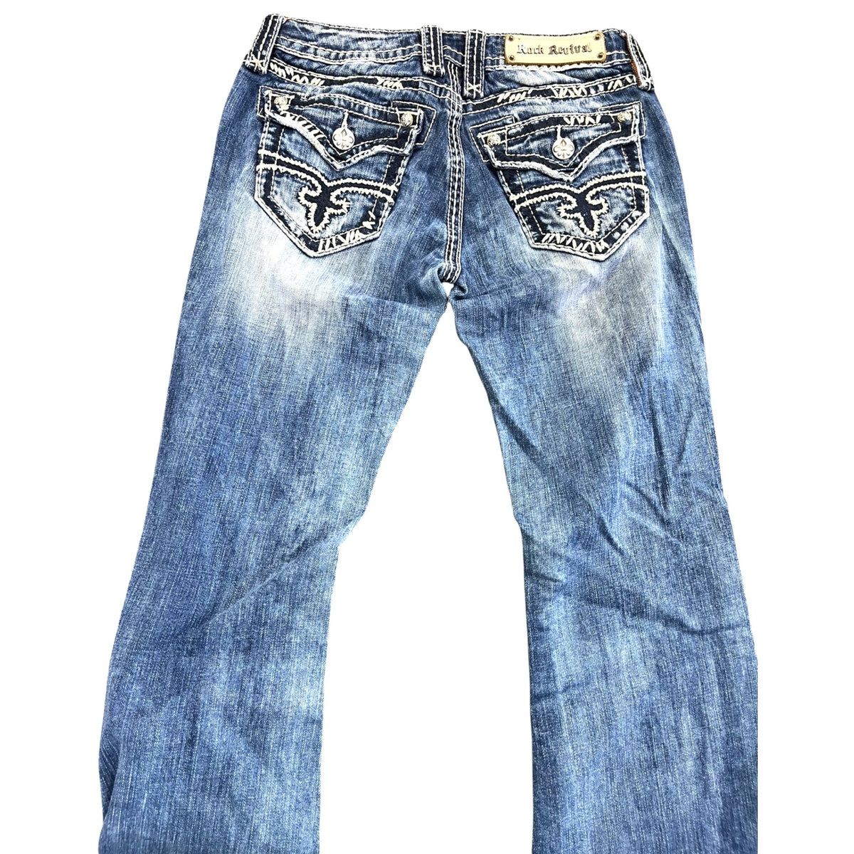 Rock Revival Women's Blue Bootcut Jeans Size 27