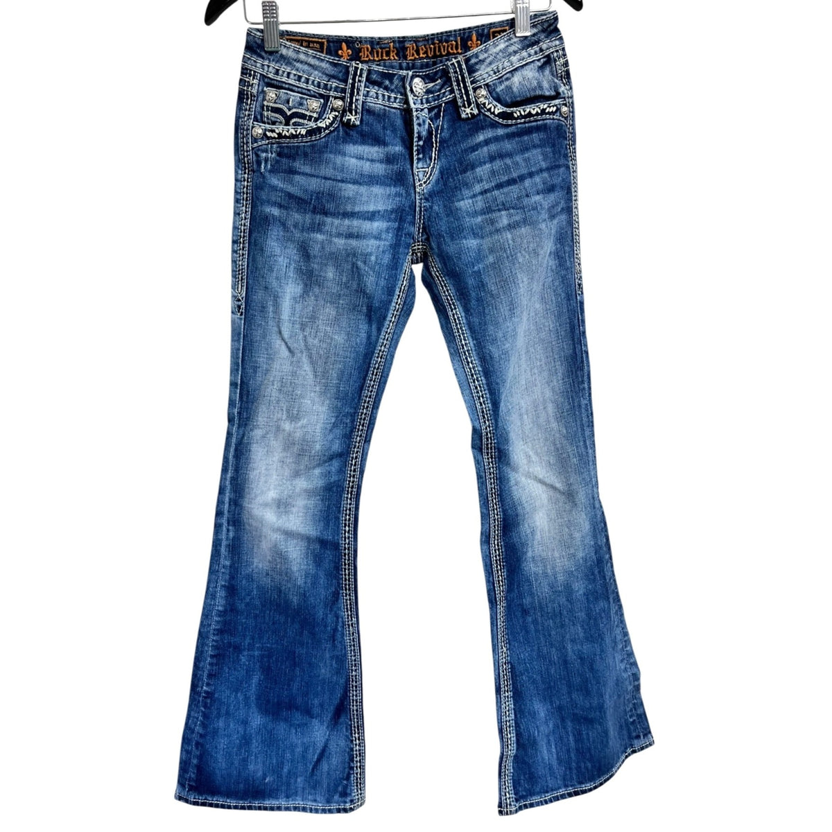Rock Revival Women's Blue Bootcut Jeans Size 27