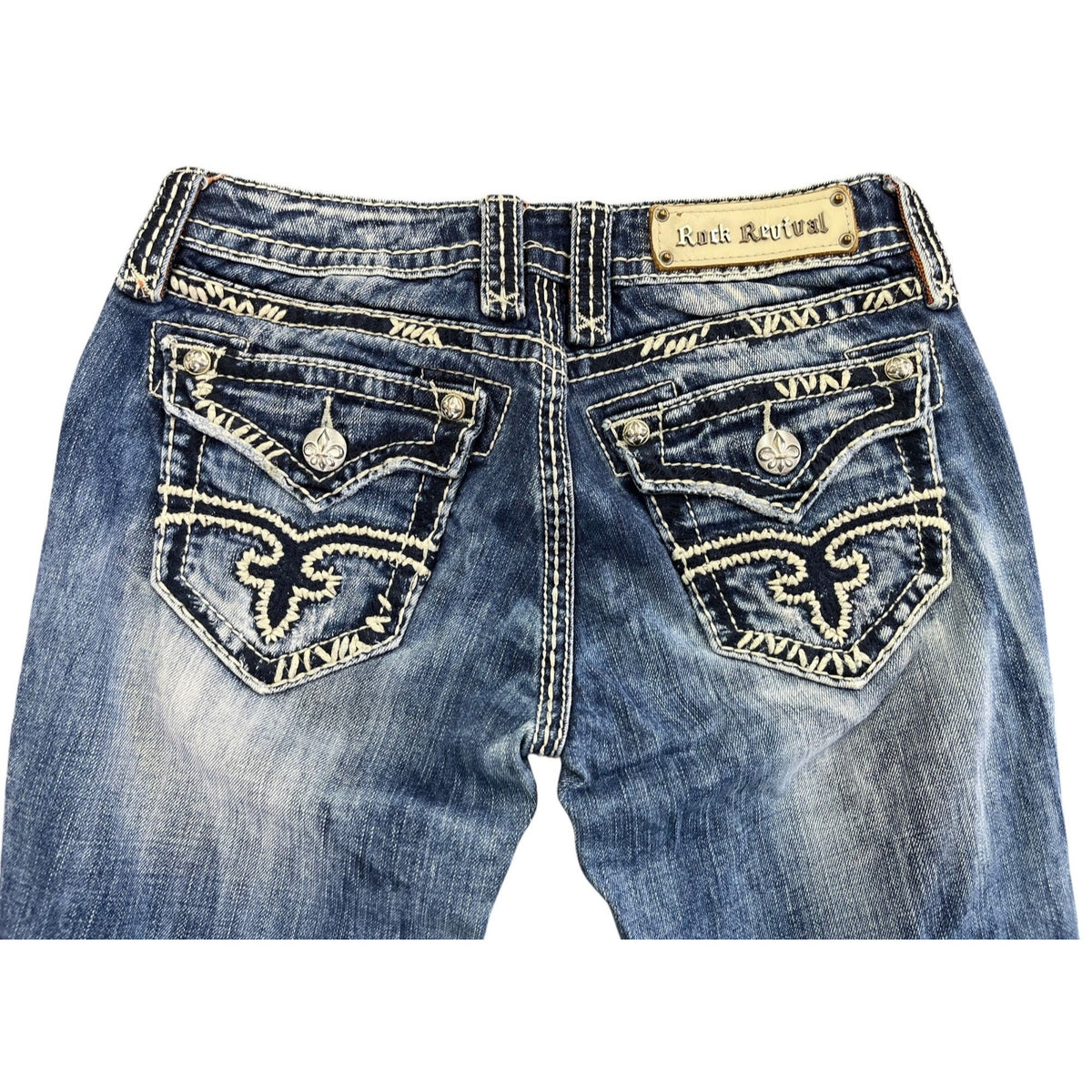 Rock Revival Women's Blue Bootcut Jeans Size 27