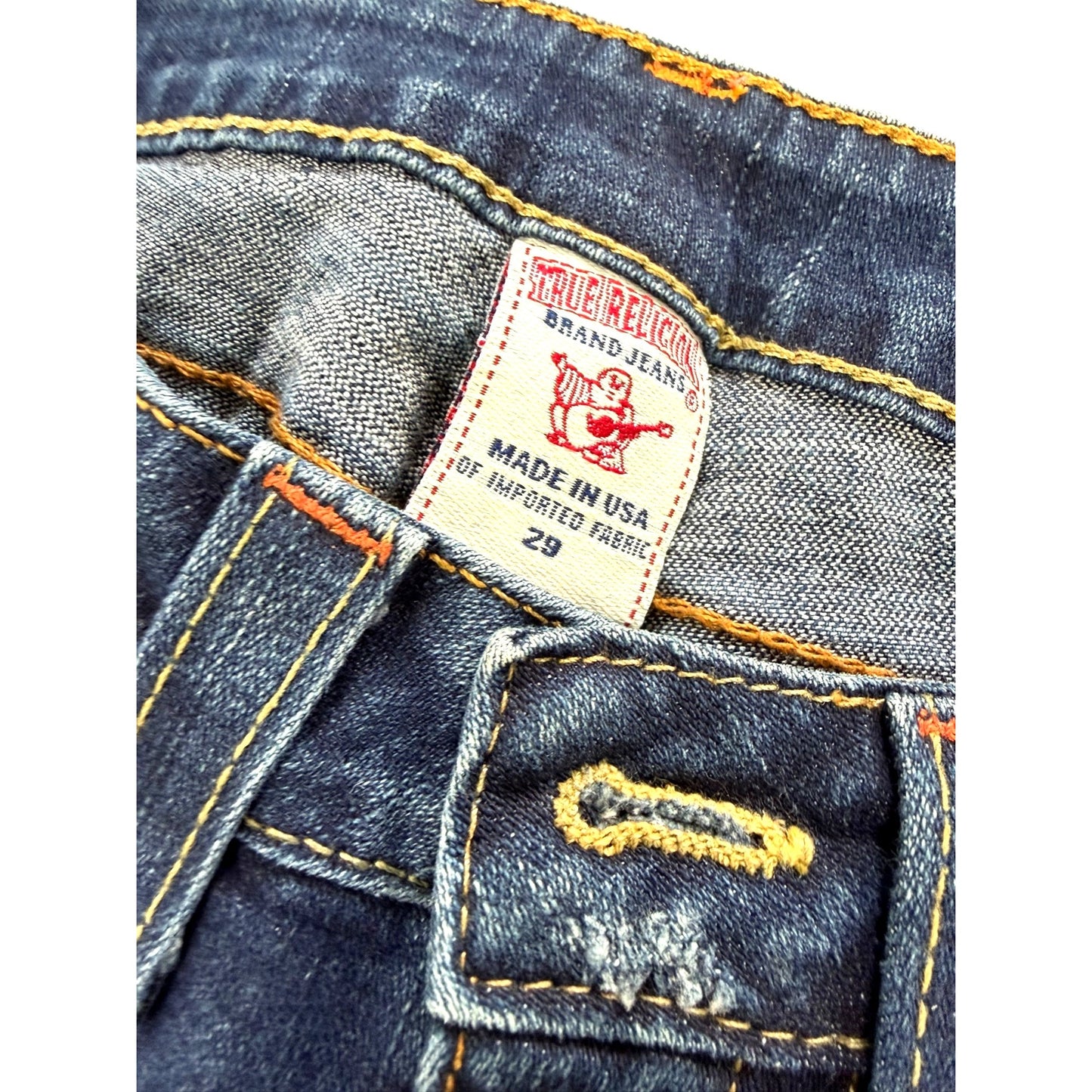 True Religion Lizzy Women’s Sz 29 Cuffed Cropped Capri Jeans