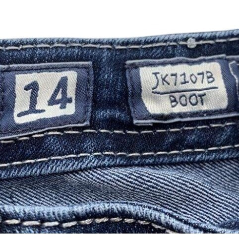 Miss Me Girls Size 14 Blue Bootcut Jeans