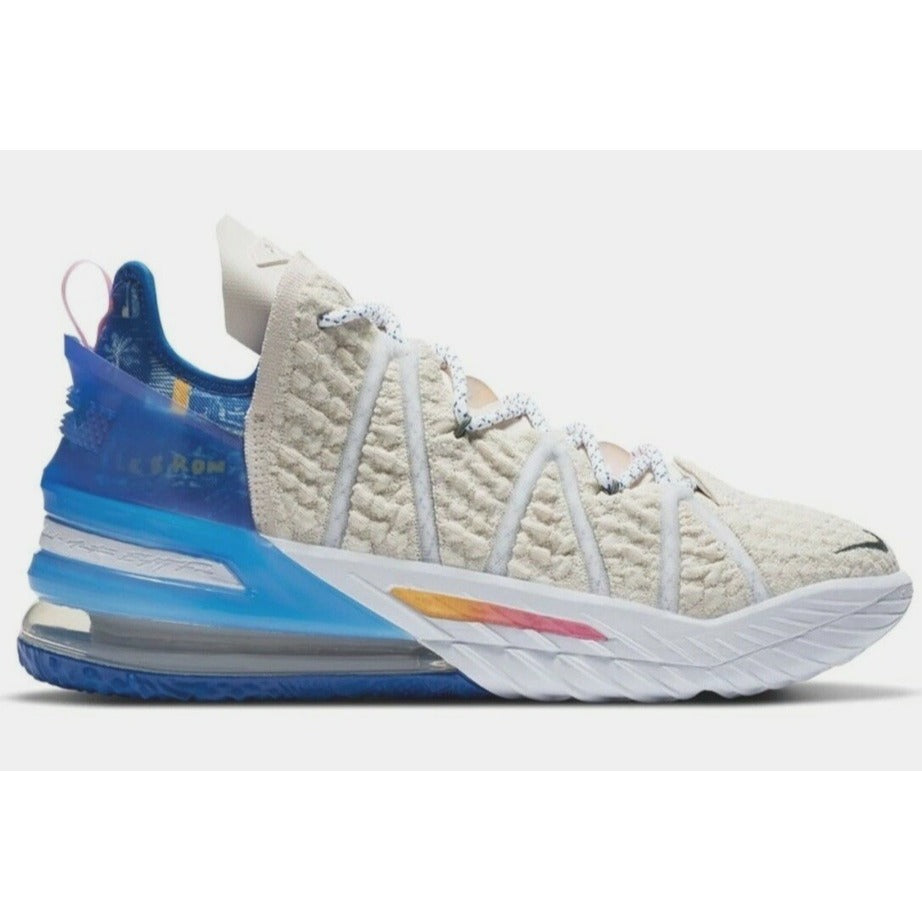 Nike Lebron 19 Low Basketball Shoes Beige/Blue Size 7  Mens Athletic Sneakers