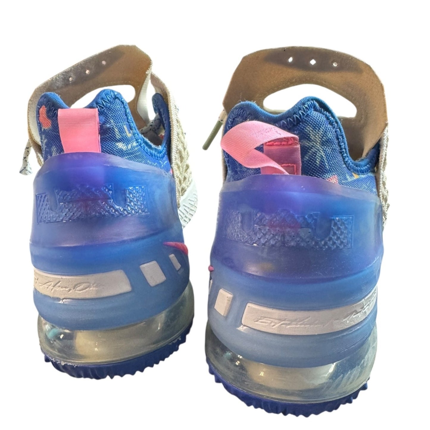 Nike Lebron 19 Low Basketball Shoes Beige/Blue Size 7  Mens Athletic Sneakers