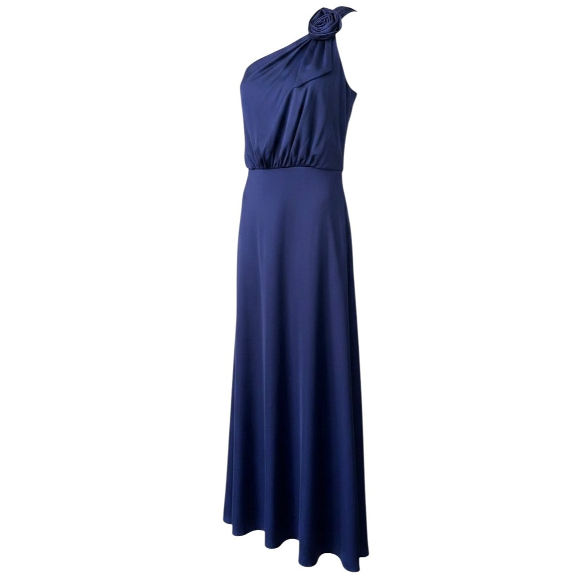 Max & Cleo Navy Blue Sleeveless Maxi Dress With Rose Detail Size 2