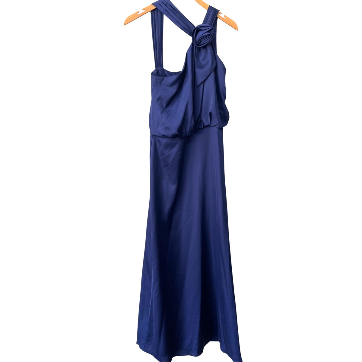 Max & Cleo Navy Blue Sleeveless Maxi Dress With Rose Detail Size 2