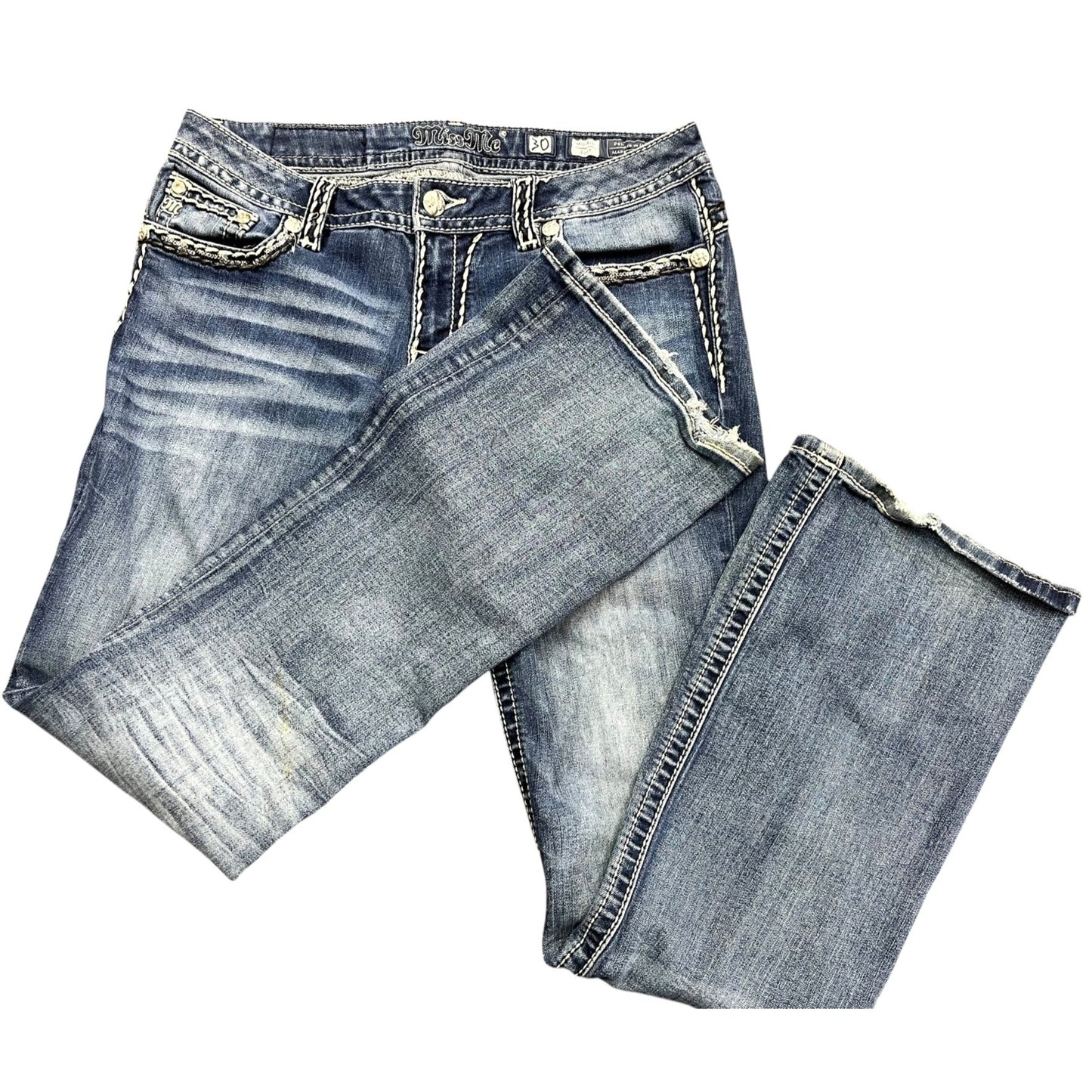 Miss Me Women's Mid-Rise Bootcut Jeans Size 30
