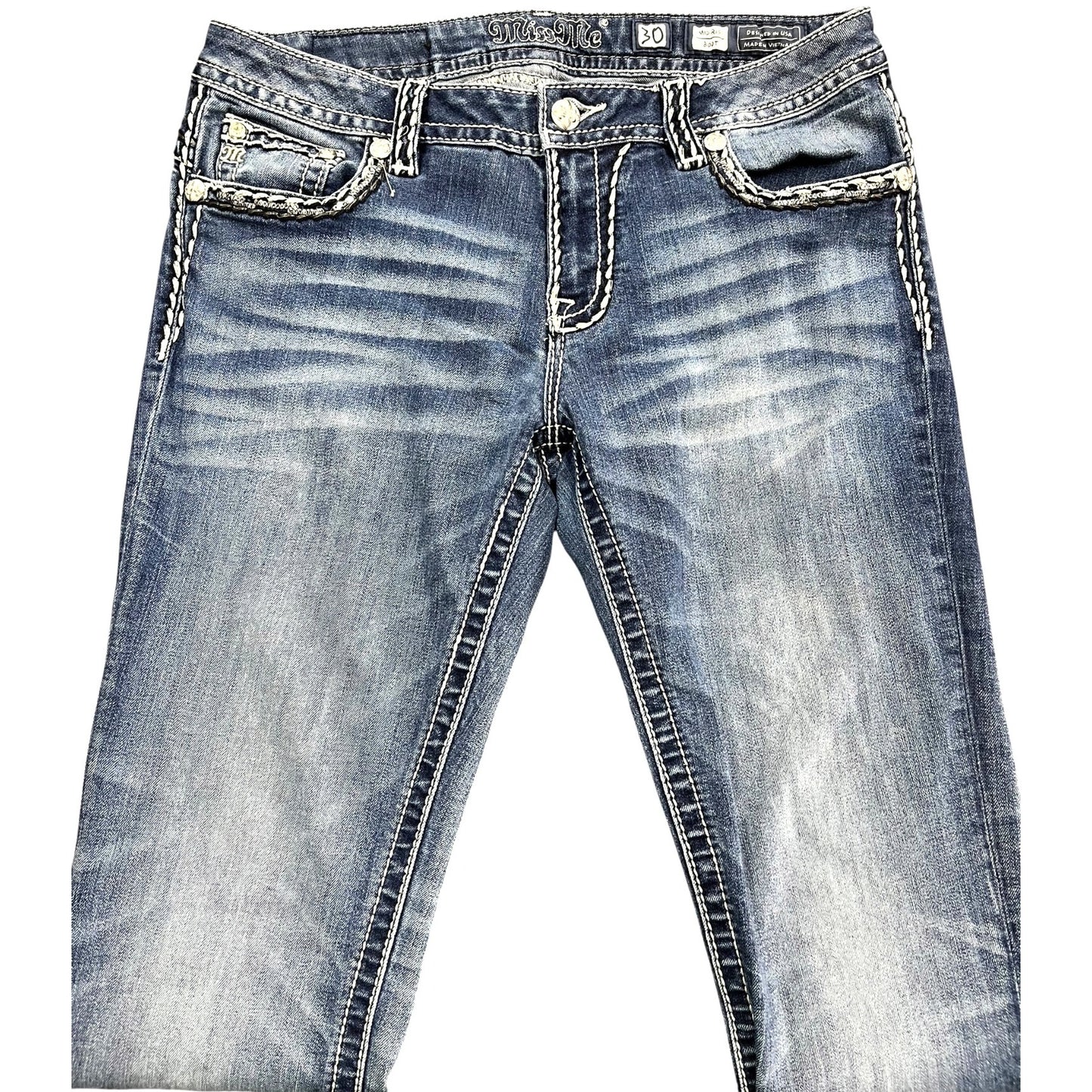 Miss Me Women's Mid-Rise Bootcut Jeans Size 30