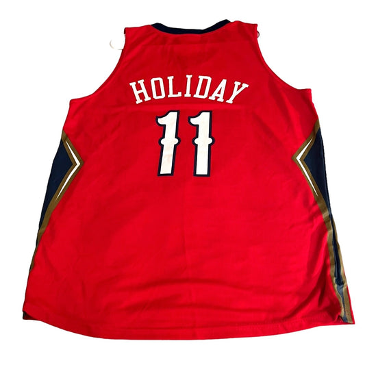 New Orleans Pelicans Jrue Holiday #11 Basketball Jersey Red Size M