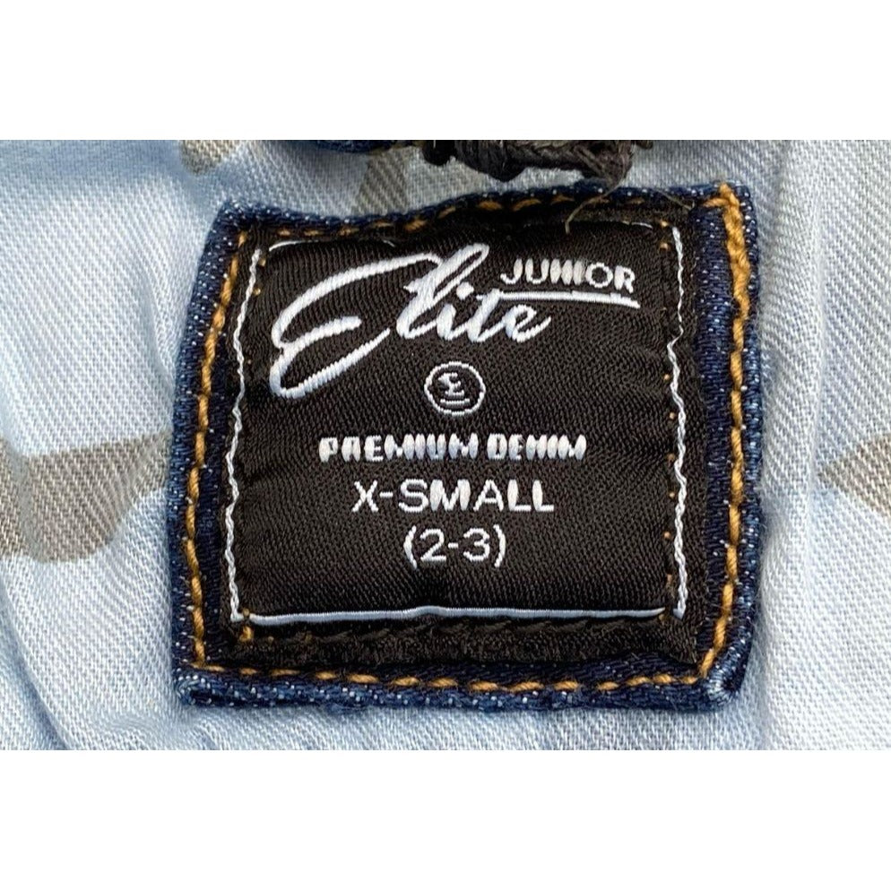 Elite Junior Boy's Premium Denim Jacket X-Small (2-3) NWT
