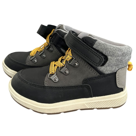 Cat & Jack Felix Boys Sneakers Size 8 Black/Gray NWT