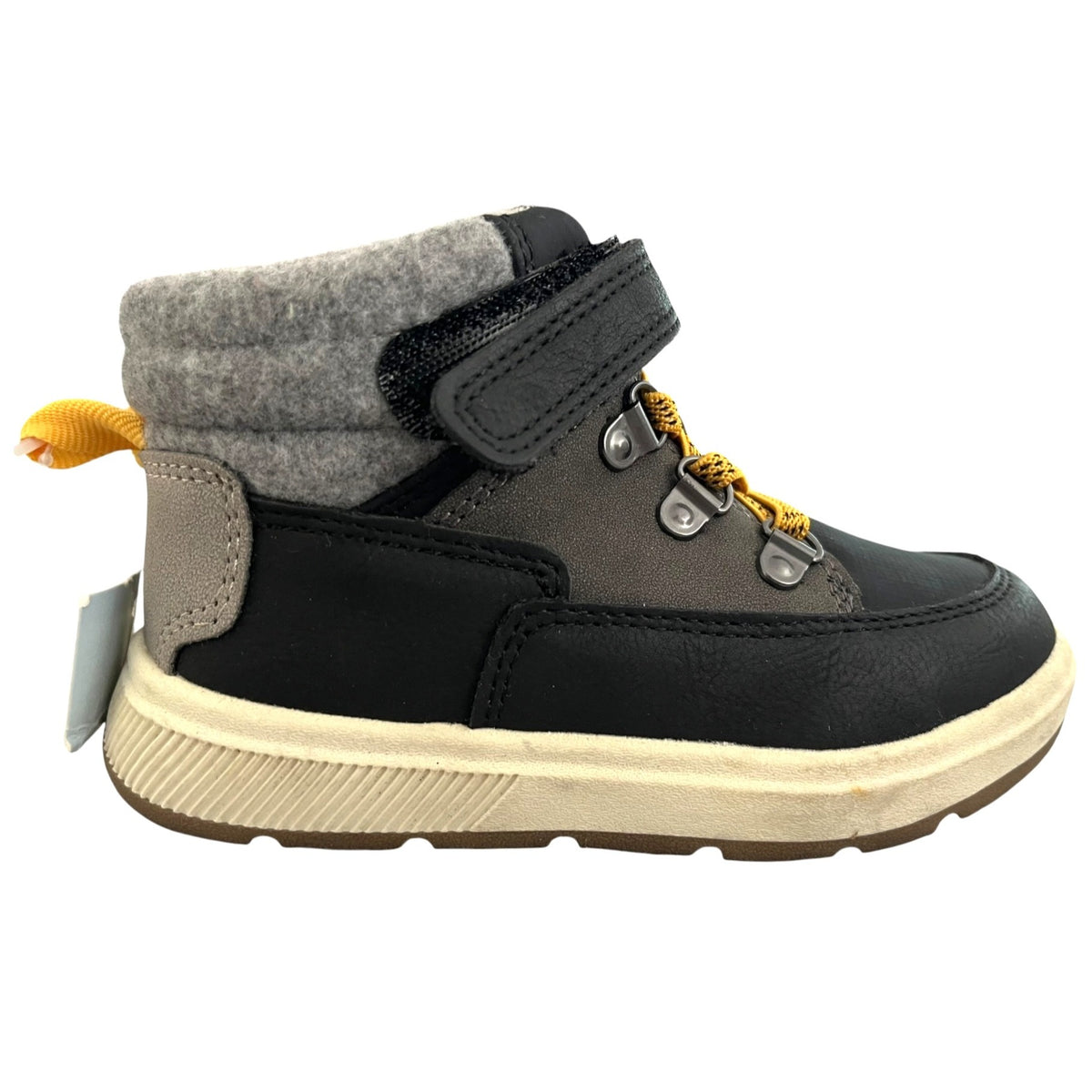 Cat & Jack Felix Boys Sneakers Size 8 Black/Gray NWT