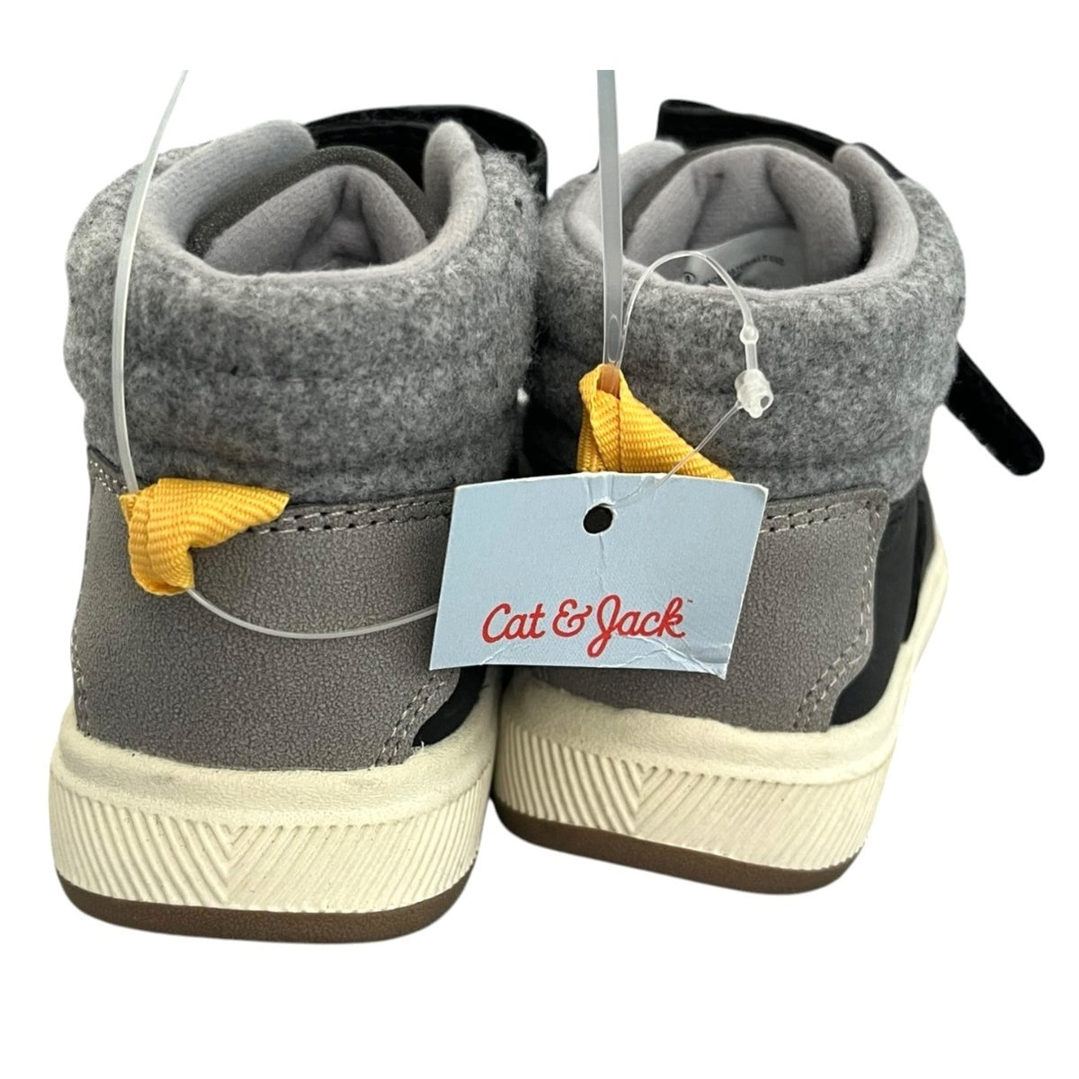 Cat & Jack Felix Boys Sneakers Size 8 Black/Gray NWT