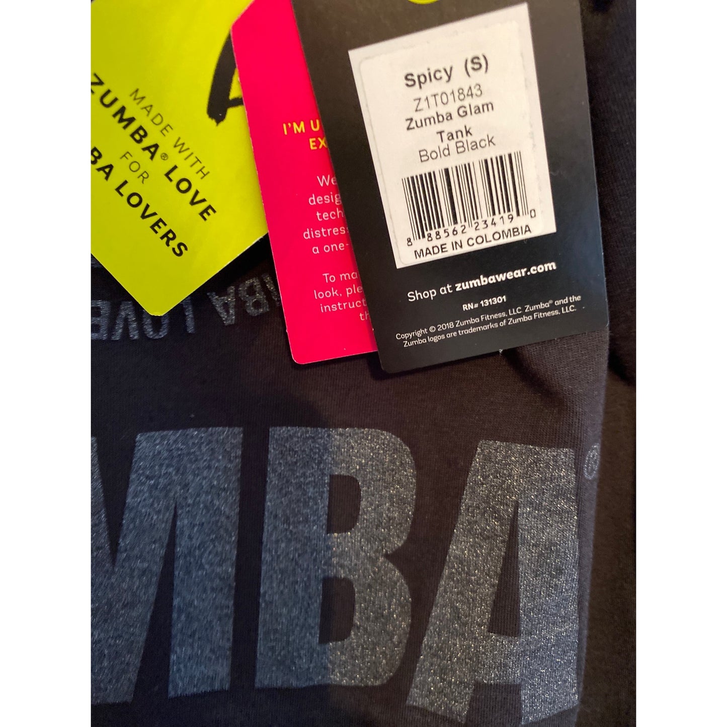 NWT Zumba Small Tank Top