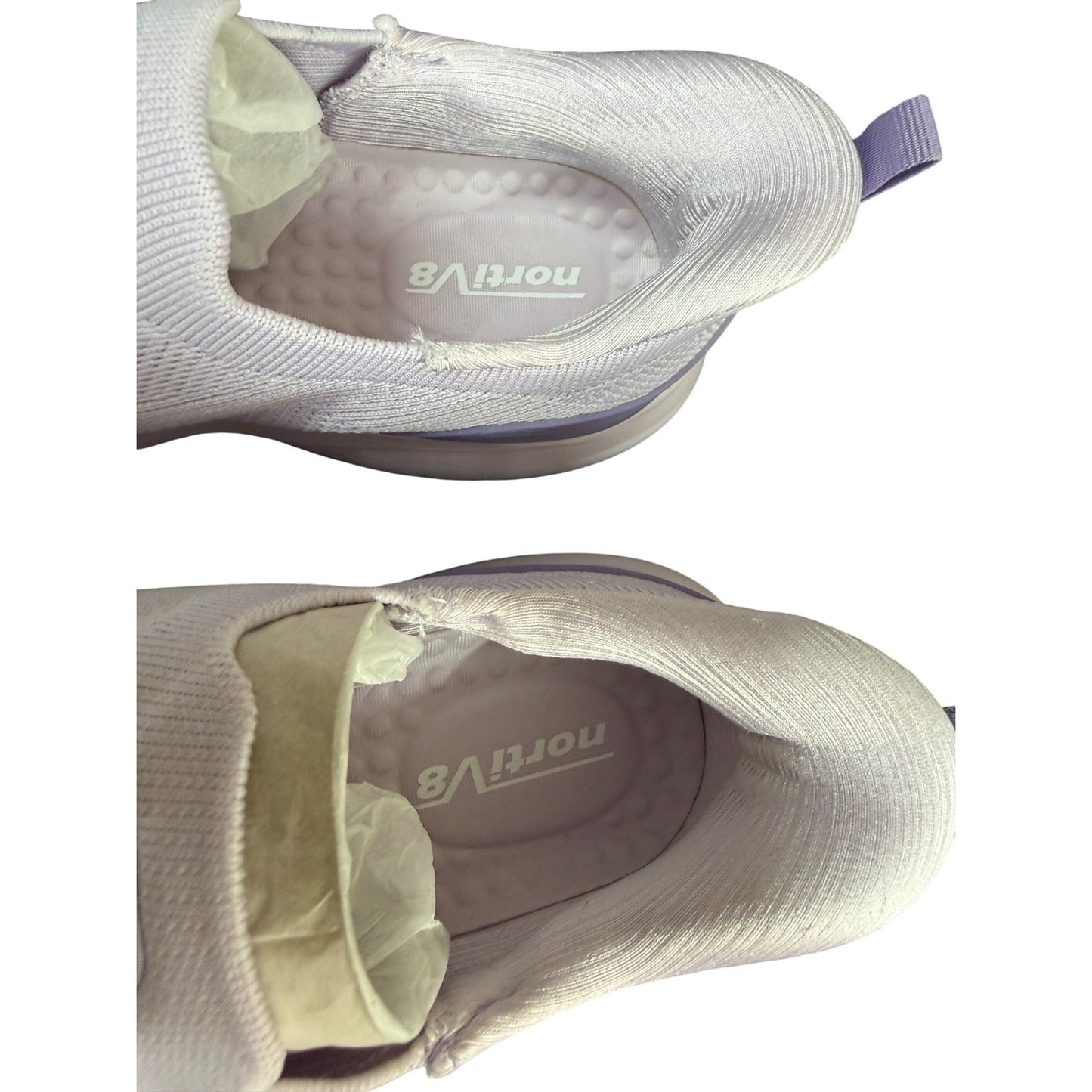NortiV8 Women's Slip-On Sneakers Purple US 8.5 Lightweight Breathable Casual Mesh Shoes NWB