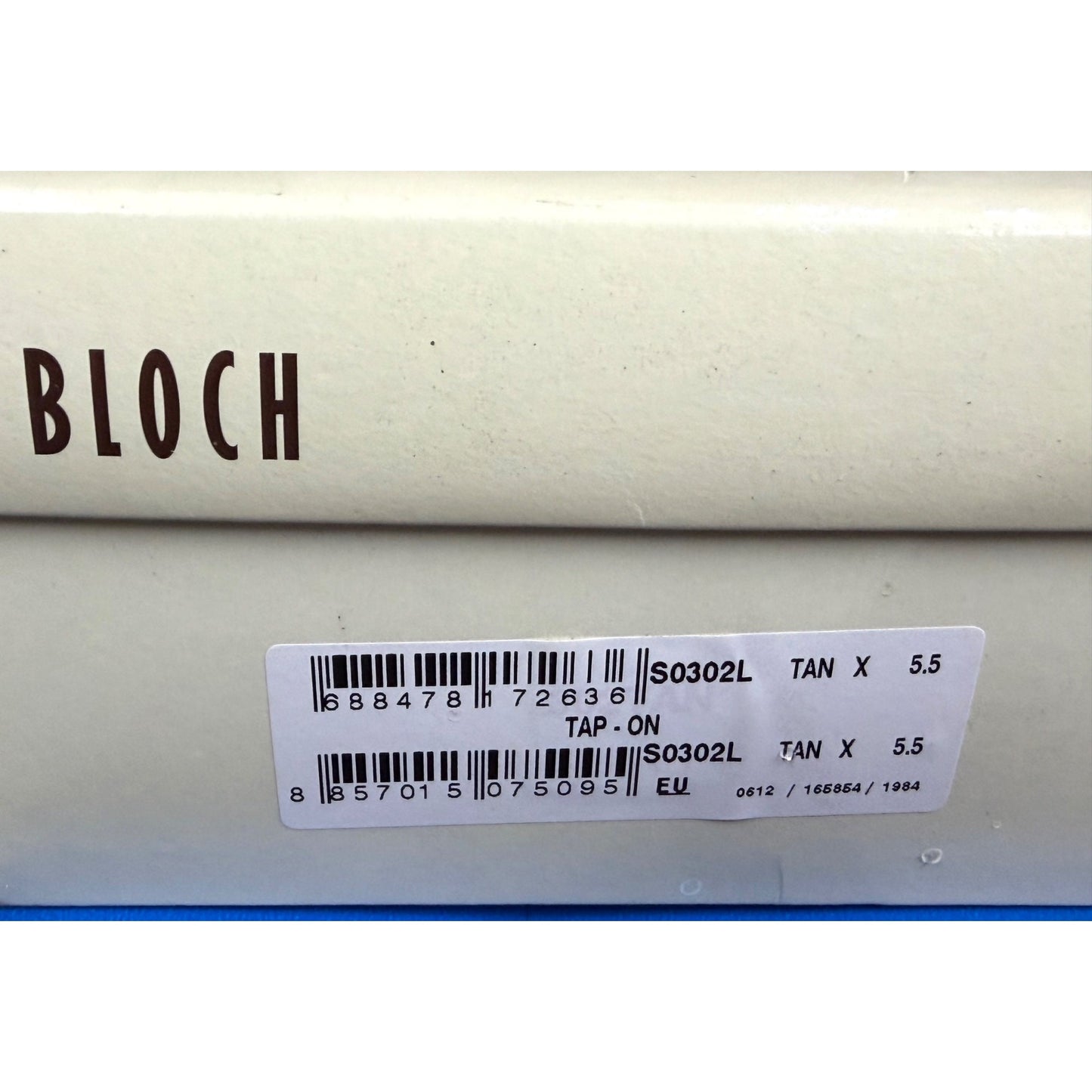Bloch Tan Tap-On Leather Tap Shoes With Buckle Strap Size 5.5 New In Box