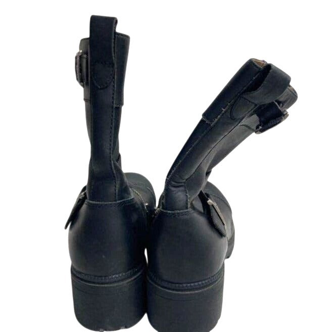 Harley-Davidson Women's Black Leather Riding Boots Size 8