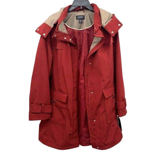 Jones New York Women's Deep Red Hooded Jacket 2X New With Tags