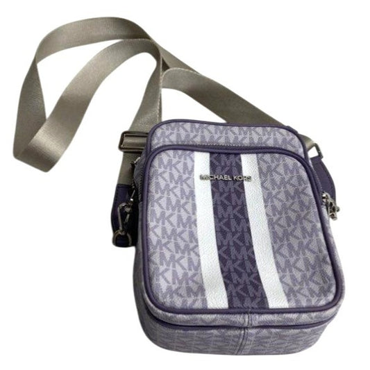 Michael Kors Jet Set Travel Medium NS Logo Stripe Crossbody Bag