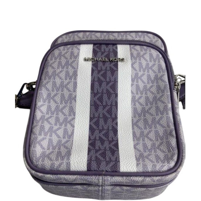 Michael Kors Jet Set Travel Medium NS Logo Stripe Crossbody Bag
