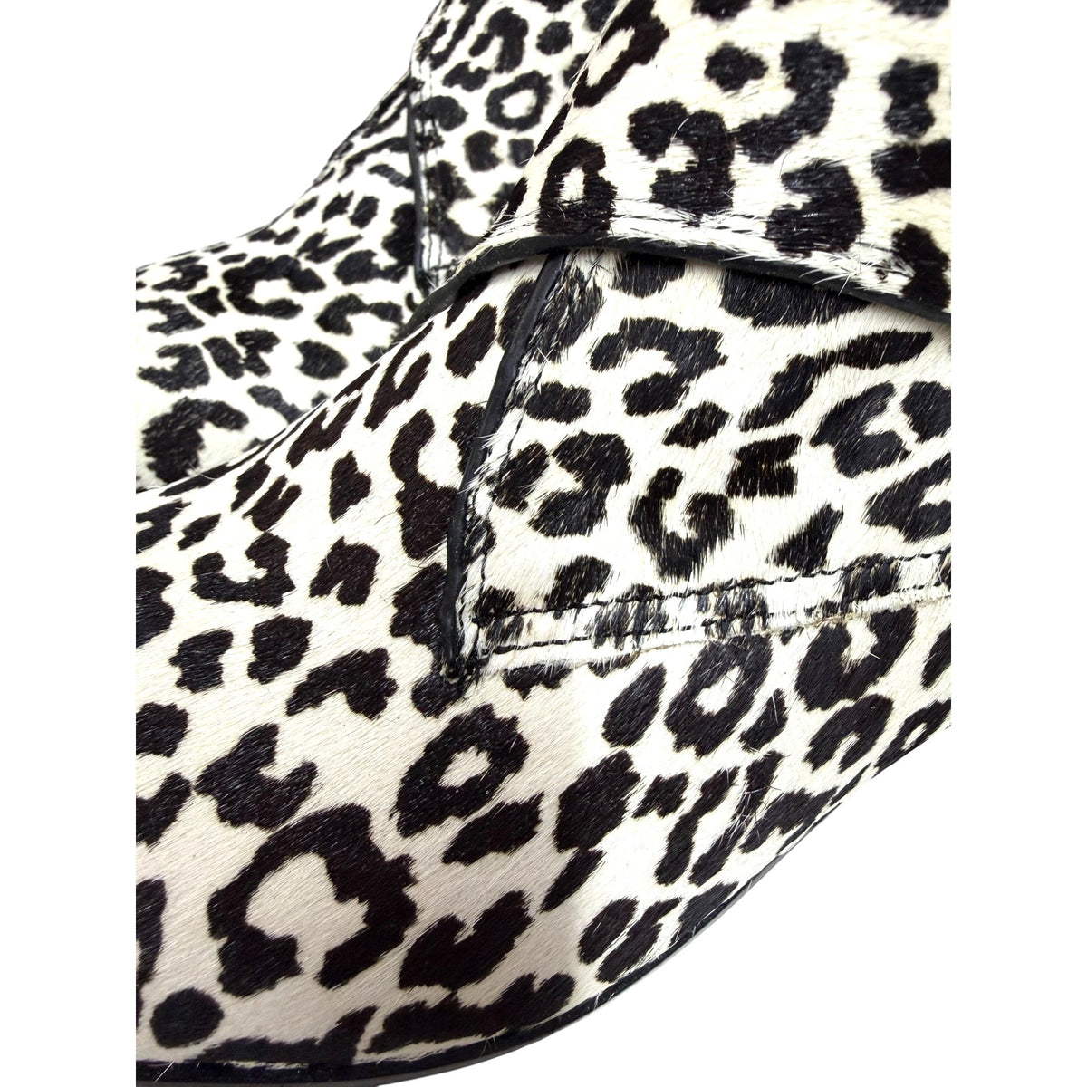 Marc Fisher Yanila Calf Hair Leopard Print Ankle Booties Size 6.5 NWOT