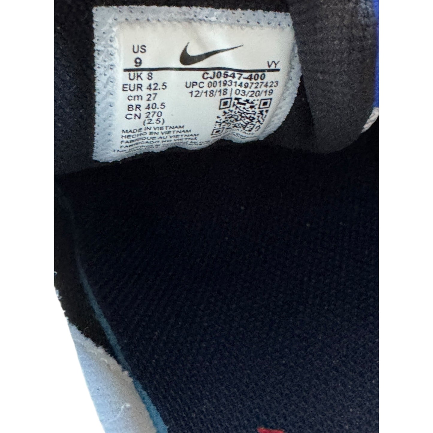 Nike Air Max 2 Light Sneakers White/Blue/Black Men’s size 9