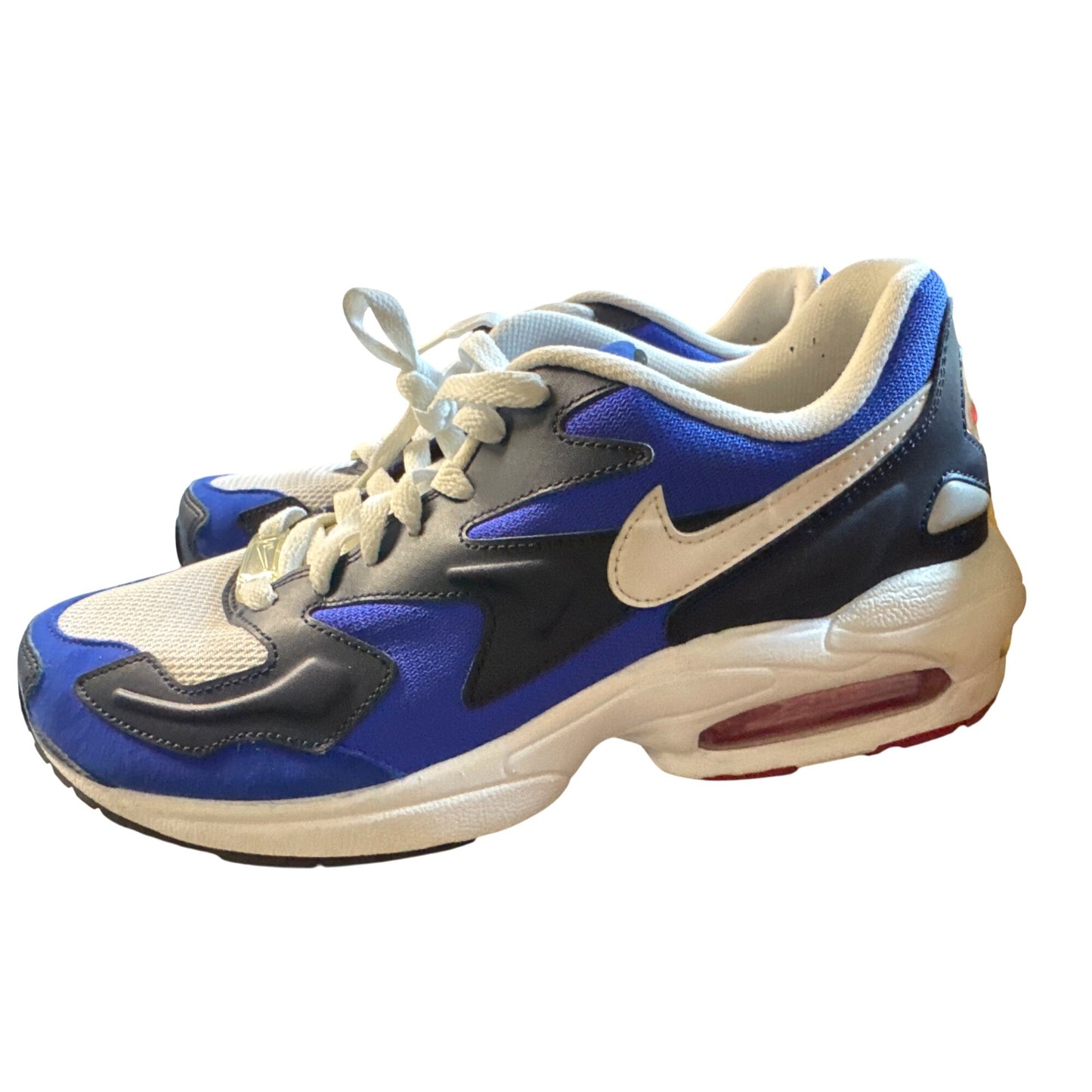 Nike Air Max 2 Light Sneakers White/Blue/Black Men’s size 9