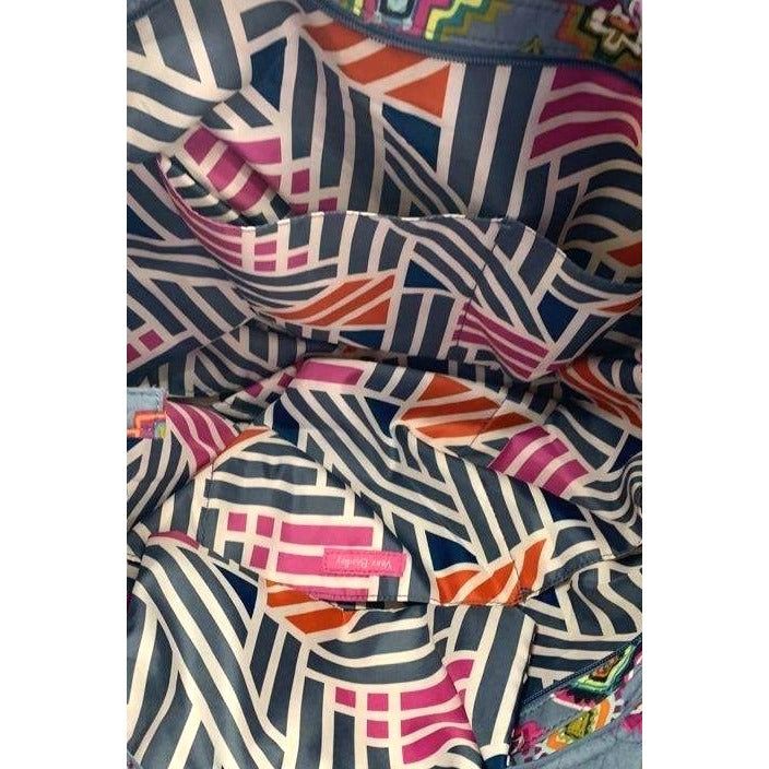 Vera Bradley Quilted Tote Bag In Painted Medallions Pattern