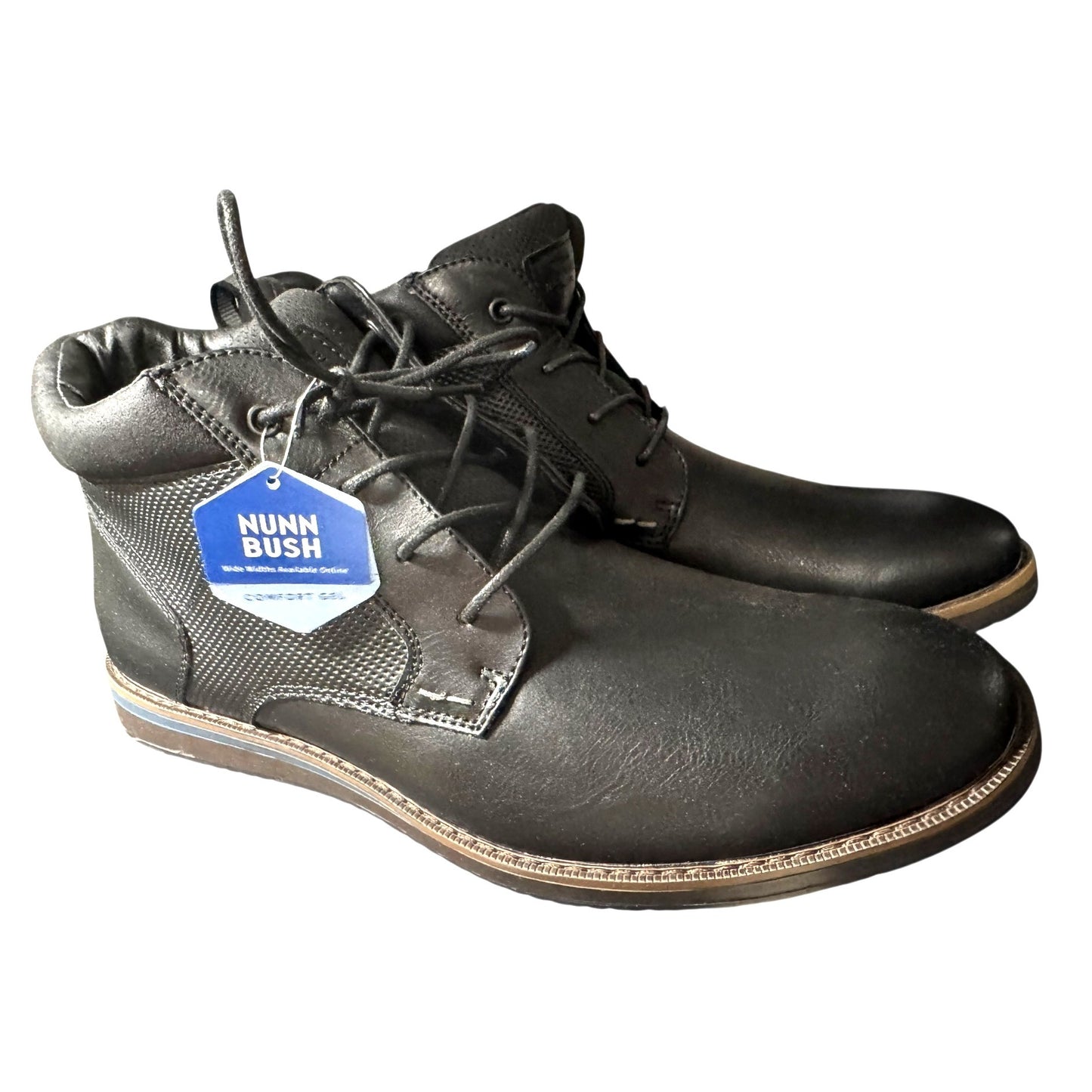 Nunn Bush Circuit Men's Black  Ankle Boots Size 11NWT