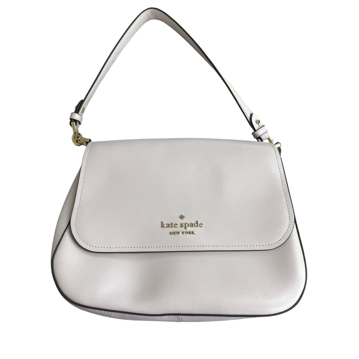 Lavender Kate Spade Staci Saffiano Leather Shoulder Bag