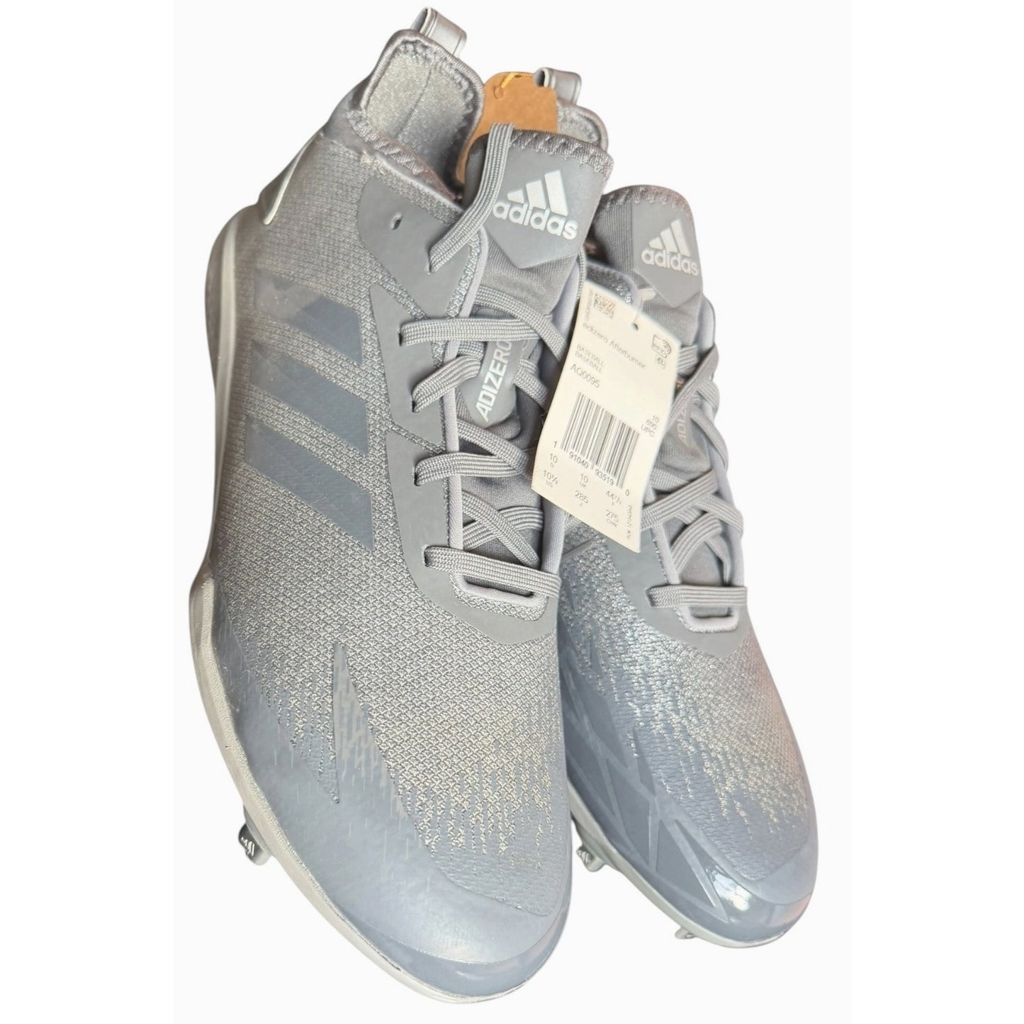 Adidas Adizero Afterburner Metal Baseball Cleats Gray Mens Sz 10.5 NWB NWT