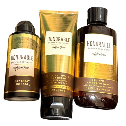 Bath & Body Works Honorable Men's 3pc set NEW