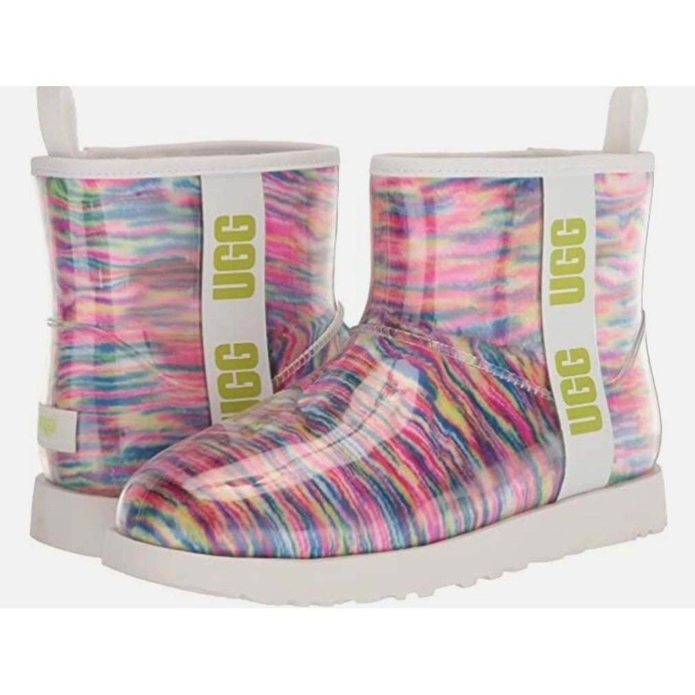 UGG Classic Clear Mini Pixelate Boots Girls Size 2 MSRP: $160.00