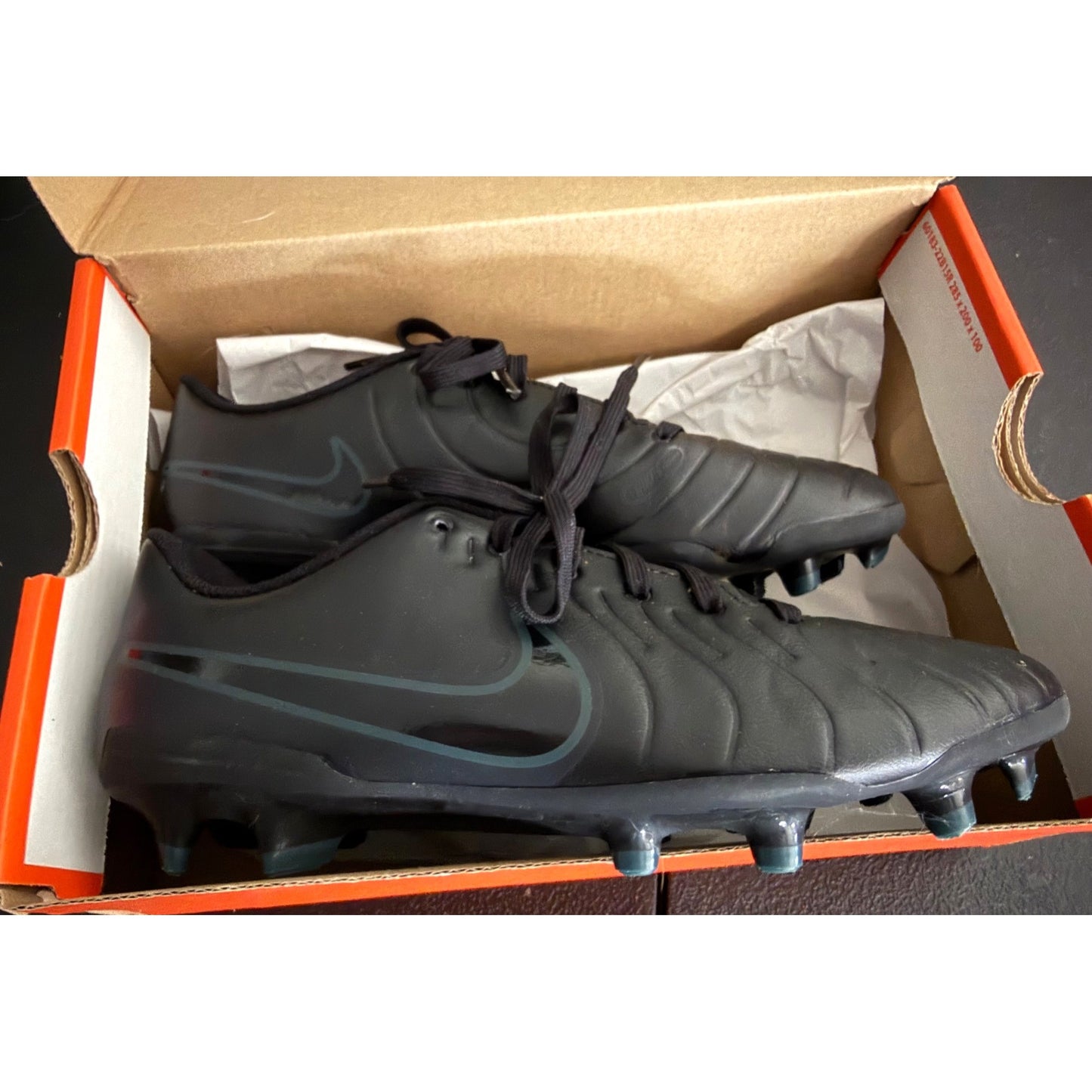 Nike Tiempo Legend 9 Academy FG Soccer Cleats Black US 6.5 Mens Women's 8 NWB