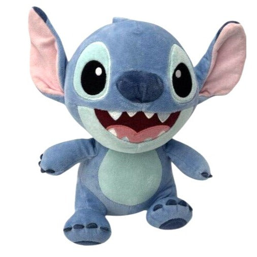 Disney Stitch Plush Toy 10" Soft Blue Stuffed Animal With Embroidered Details