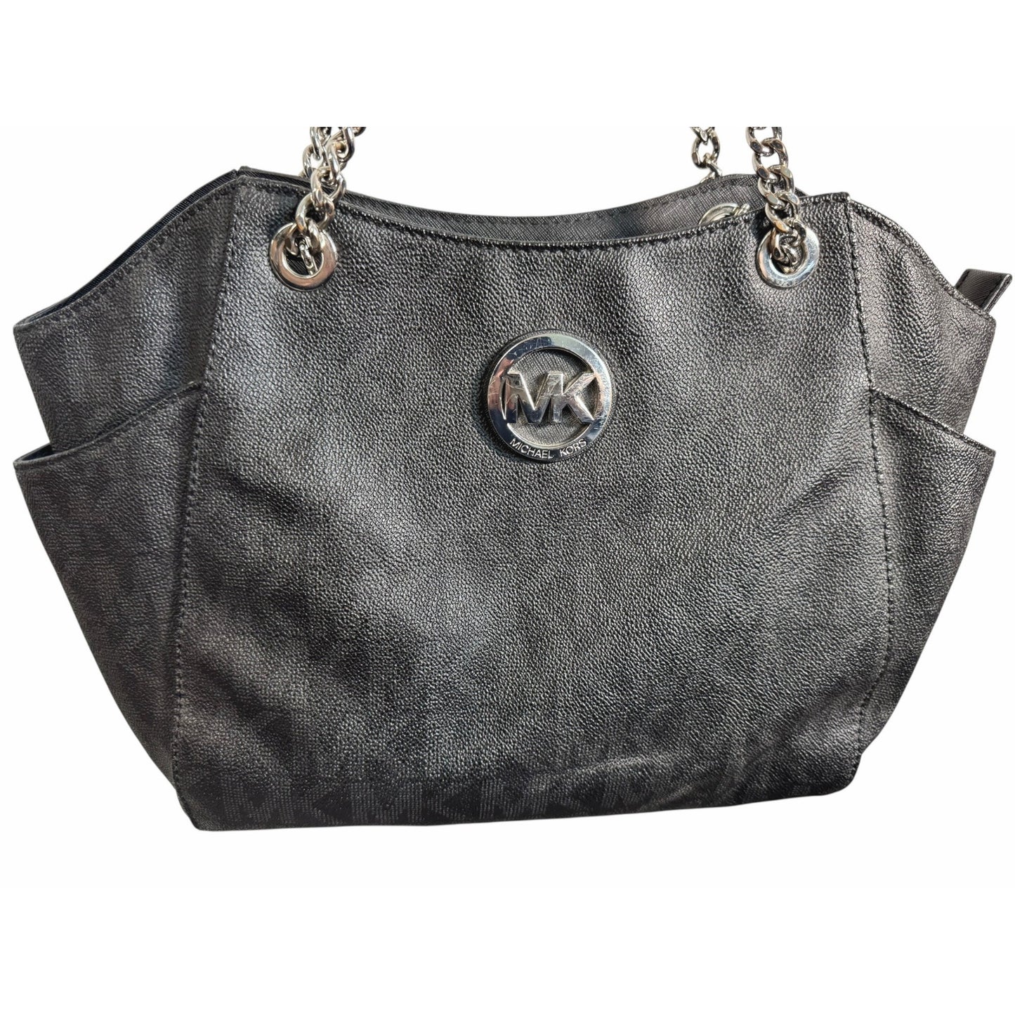 Michael Kors Black Leather Tote Bag