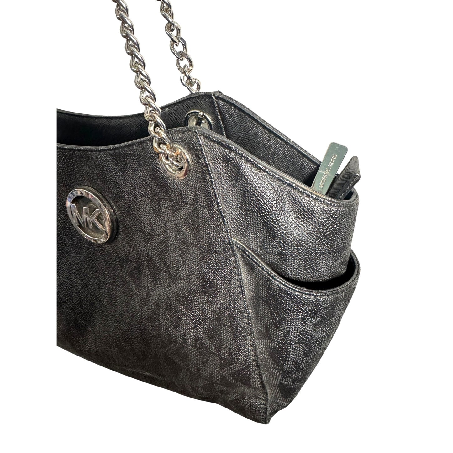 Michael Kors Black Leather Tote Bag