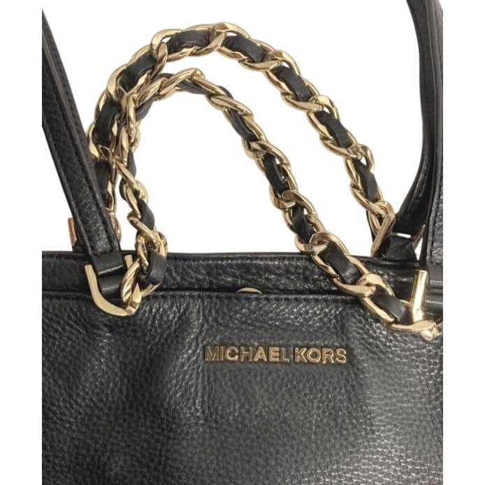 Michael Kors Black Leather Tote Bag