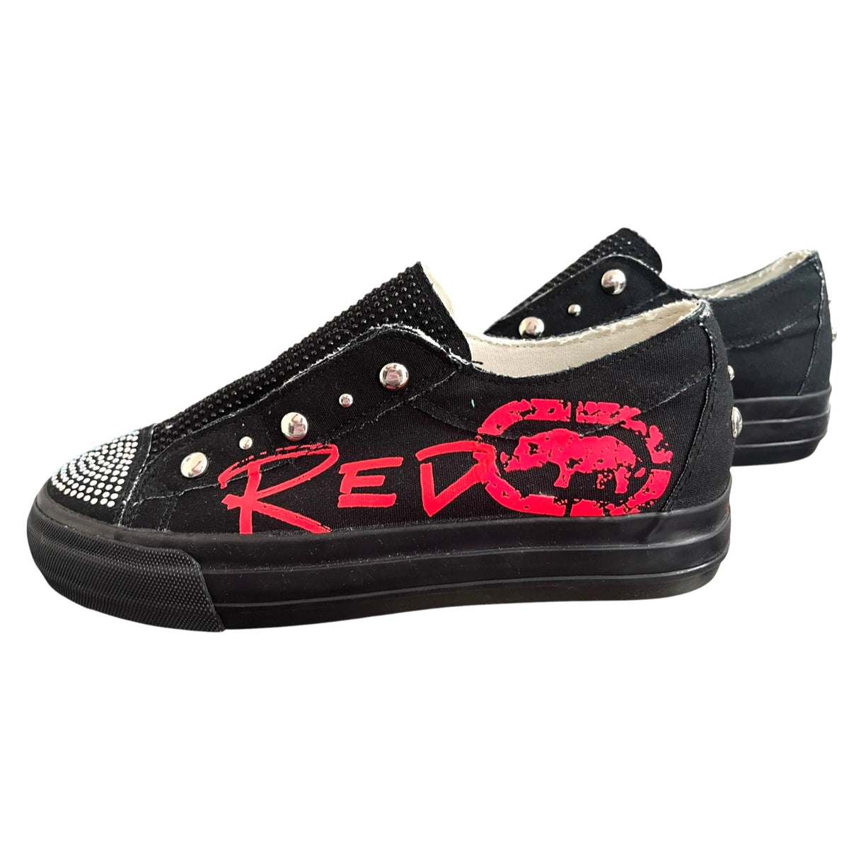 Ecko Red Poppy 158L Graffiti Slip-On Sneakers Women's Size 6 NWOT