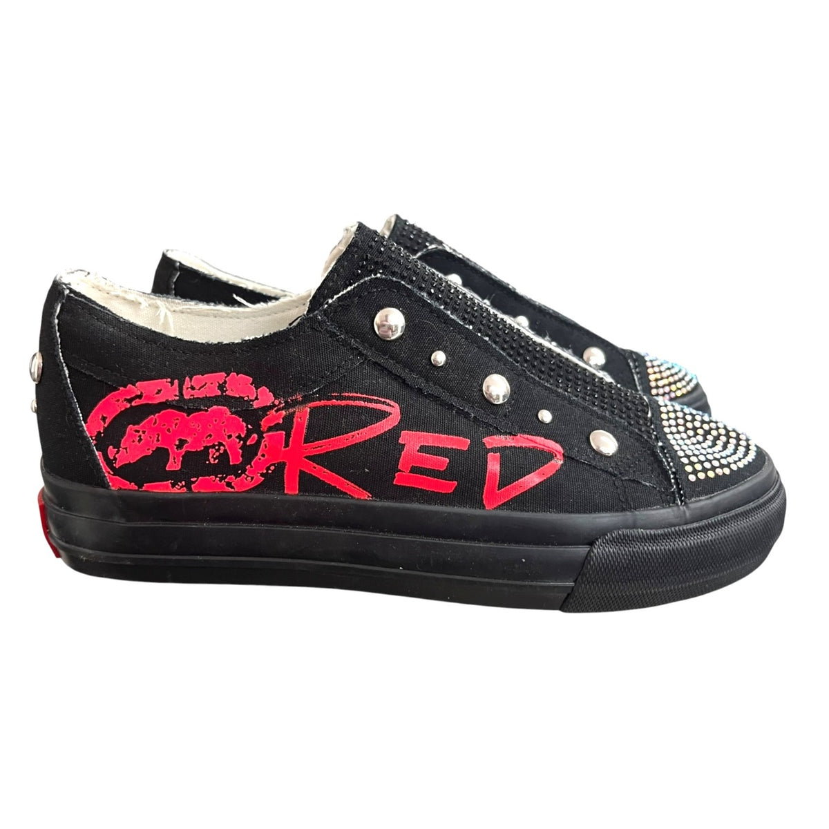 Ecko Red Poppy 158L Graffiti Slip-On Sneakers Women's Size 6 NWOT
