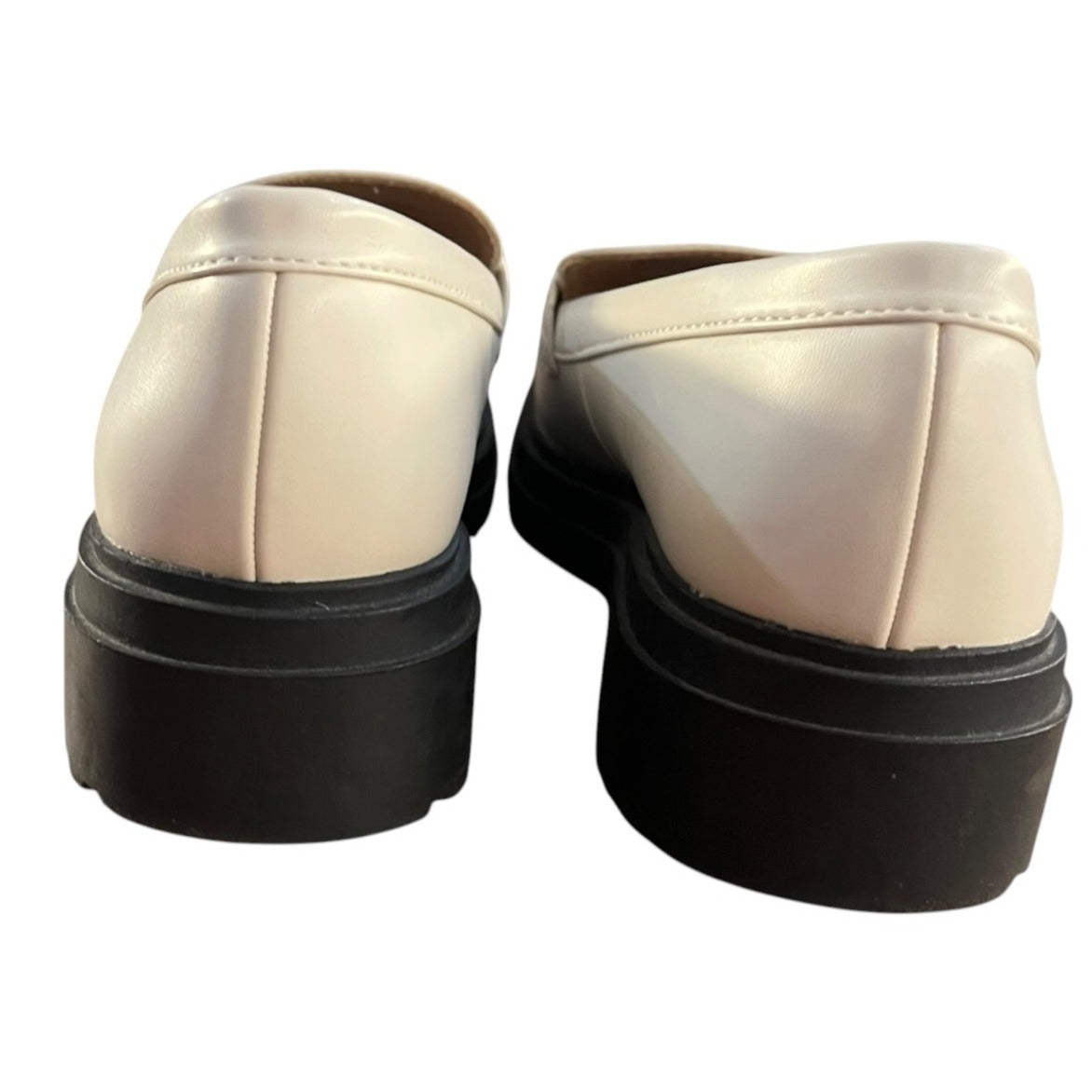 A New Day Women's Chunky Sole Loafers Cream Size 9.5W