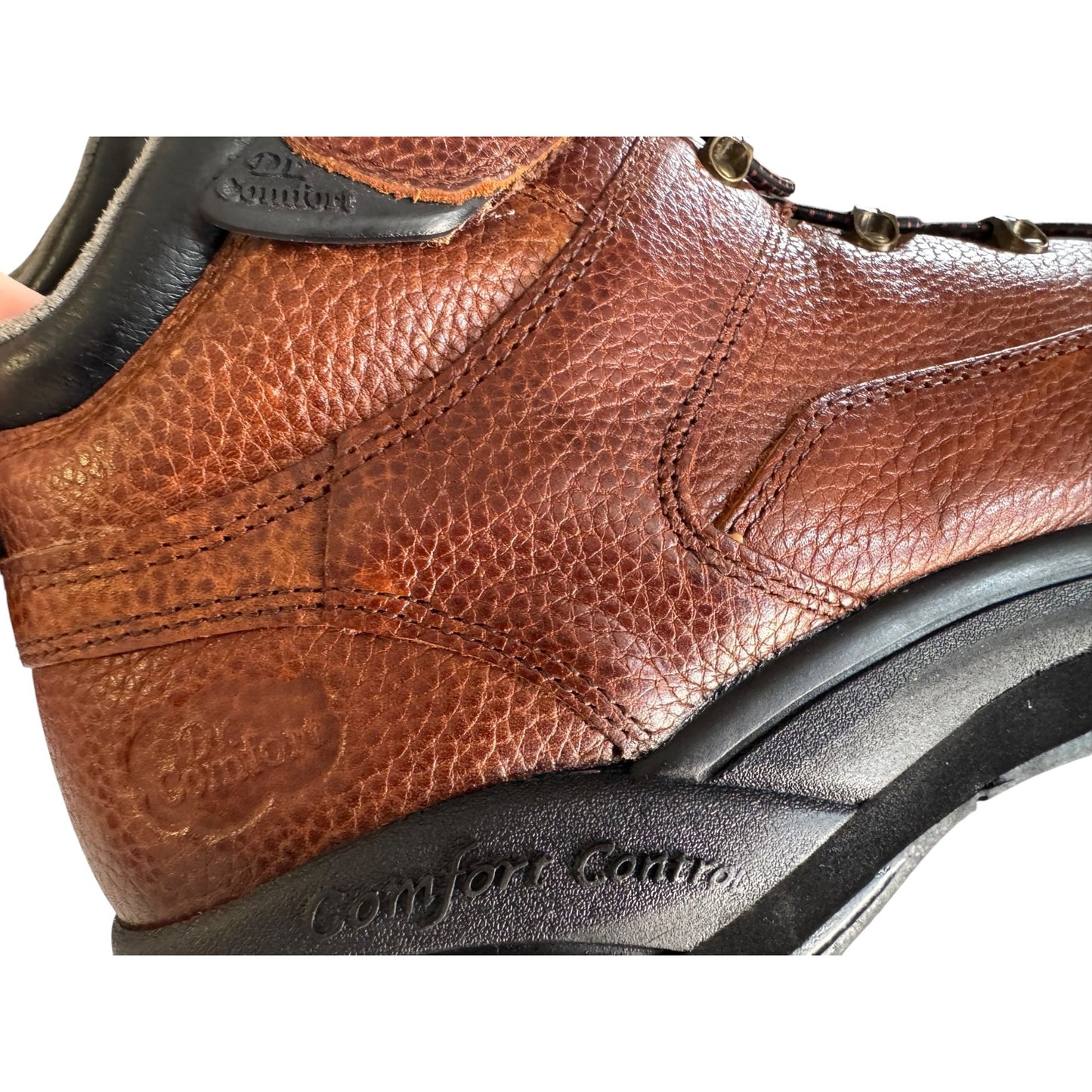 Dr. Comfort Men's 13W Brown Leather Hiking Boots NWOB