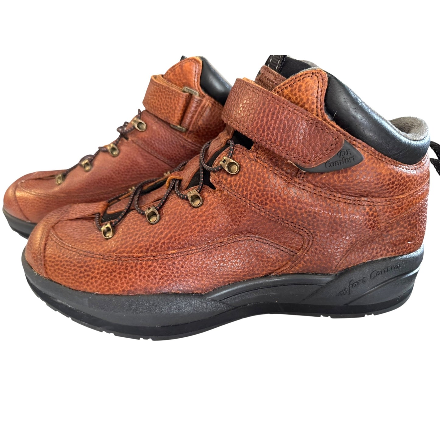 Dr. Comfort Men's 13W Brown Leather Hiking Boots NWOB
