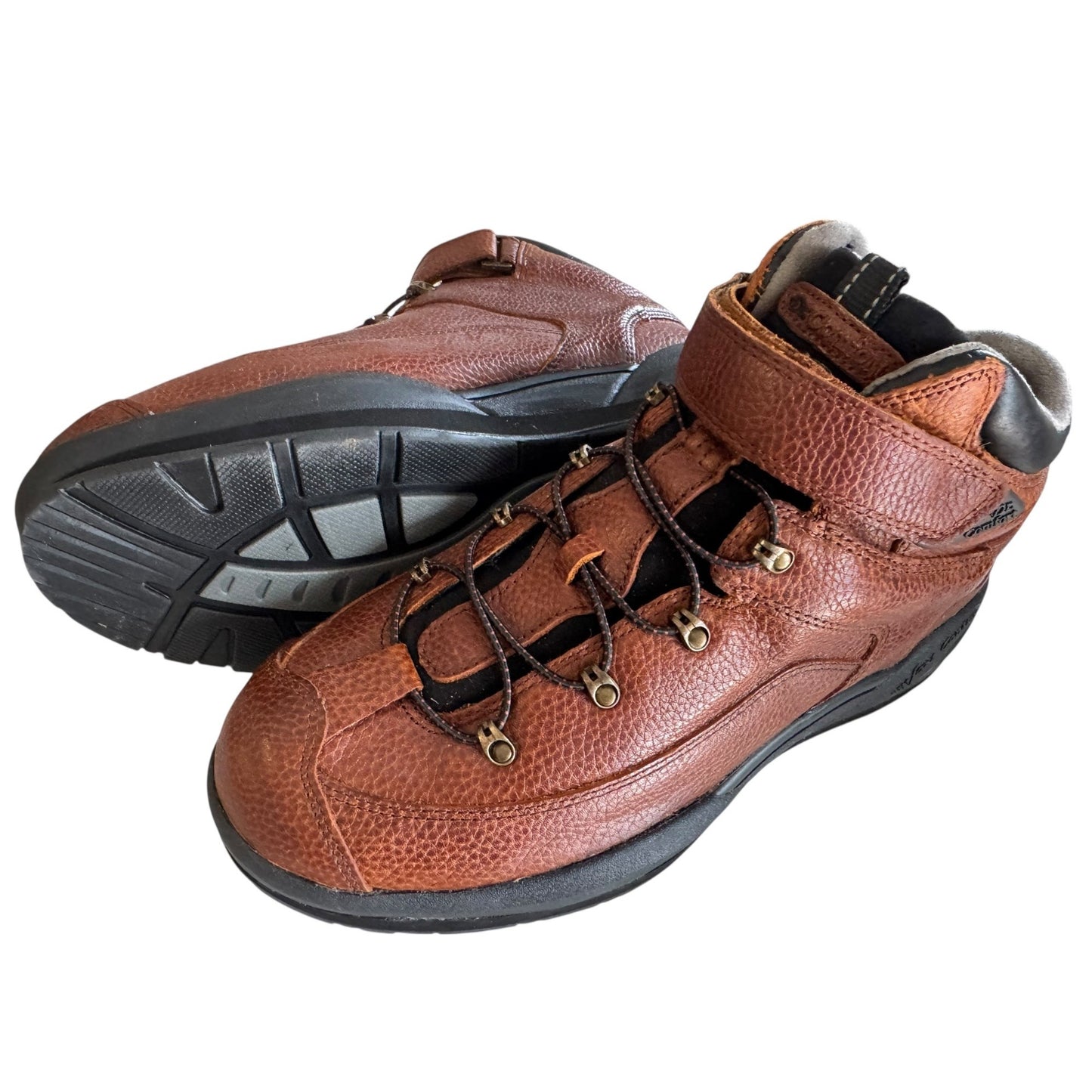 Dr. Comfort Men's 13W Brown Leather Hiking Boots NWOB