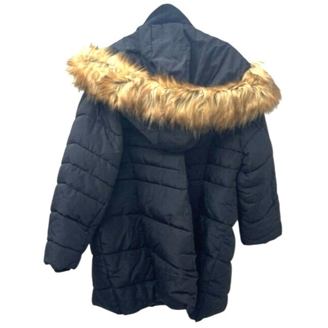 Canada Weather Gear Women's Black Coat 3X With Faux Fur Hood NWT